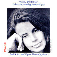 Jeanne Baxtresser, Debut Solo Recording, Montreal 1977