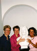 The creators of my German Masterclasses—Nancy Gildner, Cordula Hacke (with Franz Liszt) in Weimar, Germany
