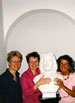 The creators of my German Masterclasses&mdash;Nancy Gildner, Cordula Hacke (with Franz Liszt) in Weimar, Germany