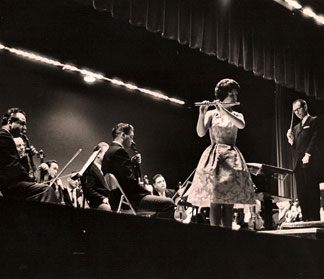 Performance with the Minneapolis Symphony (14 years old), Frederick Fennell, conducting.