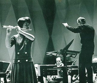 Performing Mozart with the Minneapolis Symphony, Frederick Fennell conducting; age 14